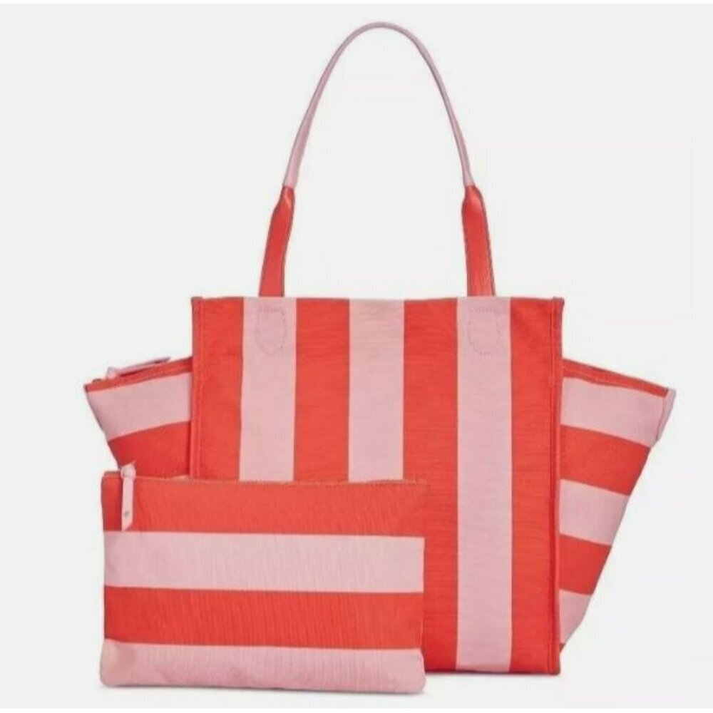 New On 34th Large Tote with Attached Pouch Travel Beach Fun Gifts